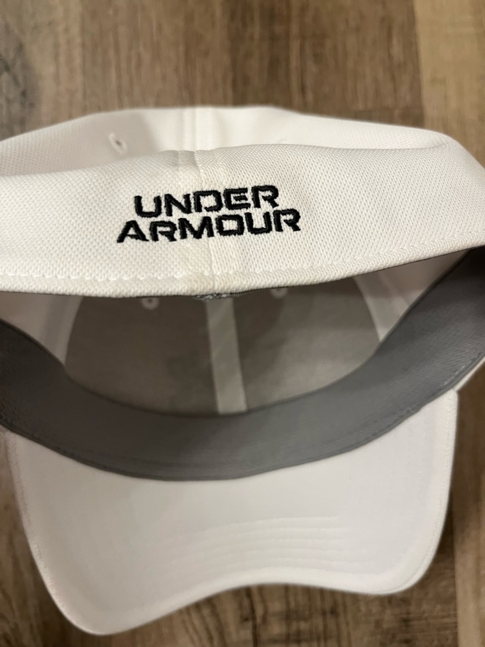 Under Armour Kids Two-Pack Baseball Caps in White and Rust - Picture 8 of 8